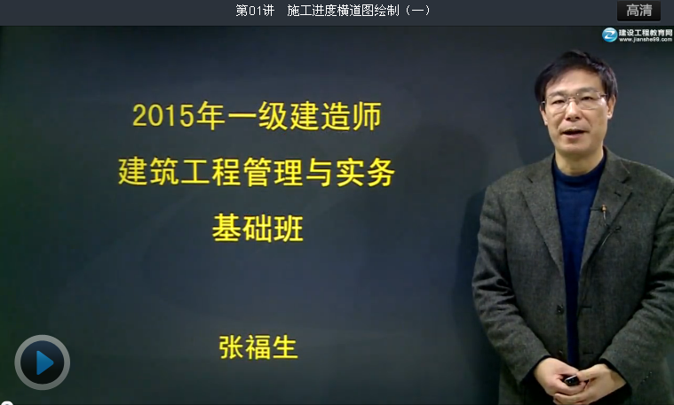 2015一級(jí)建造師張福生老師《建筑工程管理與實(shí)務(wù)》輔導(dǎo)開(kāi)課